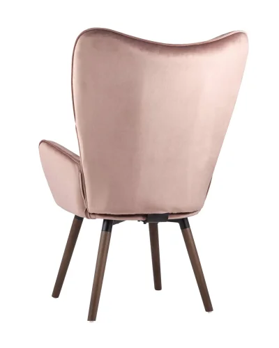 Стул Гранд, розовый вельвет УТ000002001 Stool Group, розовый/велюр, ножки/дерево/коричневый, размеры - ****700*740 фото 6