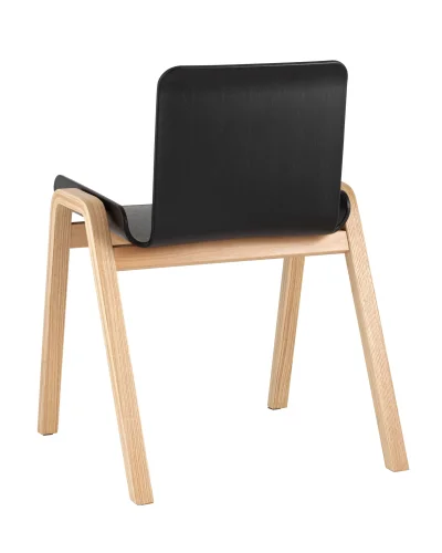 Стул Harbour, черный УТ000036002 Stool Group, чёрный/пластик, ножки/дерево/бежевый, размеры - ****557*558 фото 5