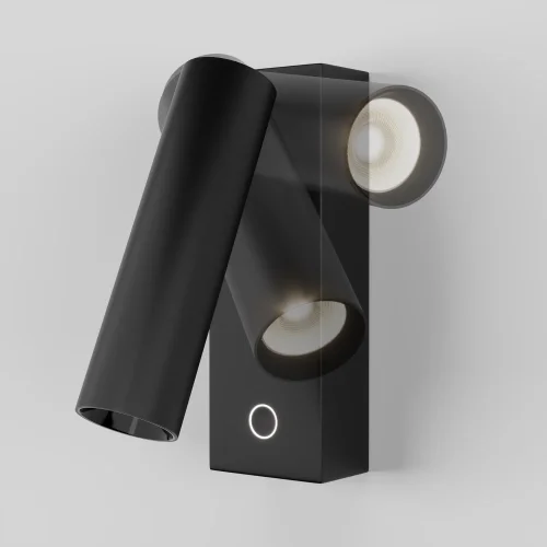 Бра с выключателем LED Twist C077WL-L3B3K Maytoni чёрный на 1 лампу, основание чёрное в стиле современный хай-тек для чтения фото 5