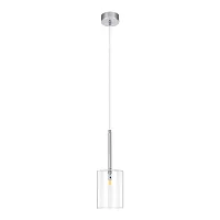Светильник подвесной Spillray 10232/C White LOFT IT прозрачный на 1 лампу, основание хром в стиле современный 
