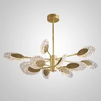 Люстра потолочная CERES L12 193252-23 ImperiumLoft прозрачная на 12 ламп, основание латунь в стиле современный 