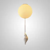 Светильник потолочный WASTY D D19 191733-23 ImperiumLoft белый на 1 лампу, основание белое в стиле современный скандинавский 