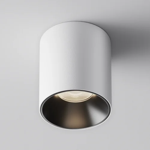 Светильник накладной LED Alfa LED C064CL-12W4K-RD-WB Maytoni белый на 1 лампу, основание белое в стиле хай-тек современный круглый фото 8