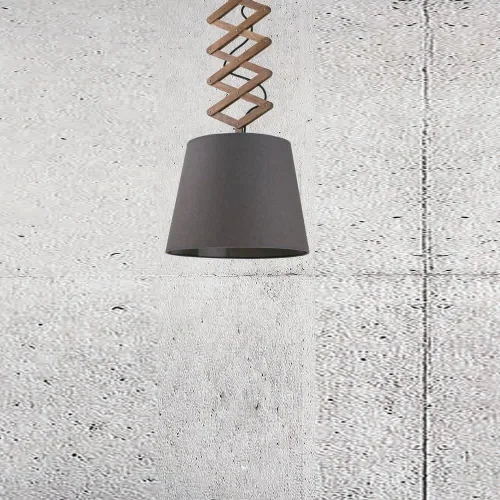 Светильник подвесной Tosca 9048-NW Nowodvorski серый 1 лампа, основание чёрное в стиле современный  фото 2