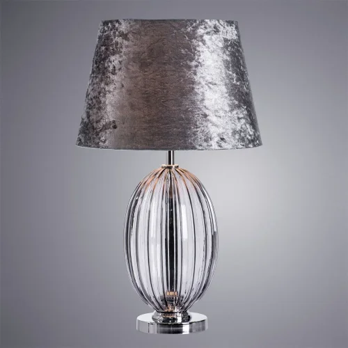 Настольная лампа Beverly A5131LT-1CC Arte Lamp серая чёрная 1 лампа, основание хром стекло металл в стиле современный  фото 2