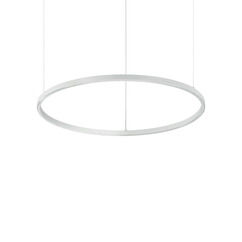 Светильник подвесной LED ORACLE SLIM SP D70 ROUND WH 3000K Ideal Lux белый 1 лампа, основание белое в стиле современный кольца
