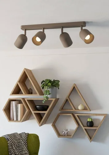 Спот с 4 лампами Tilston 44164 Eglo бежевый E14 в стиле современный лофт фото 2 Спот с 4 лампами Tilston 44164 Eglo бежевый E14 в стиле современный лофт фото 2