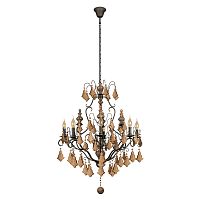 Люстра подвесная Шато / Chateau 10559/8 LOFT IT без плафона на 8 ламп, основание чёрное в стиле прованс Люстра подвесная Шато / Chateau 10559/8 LOFT IT без плафона на 8 ламп, основание чёрное в стиле прованс