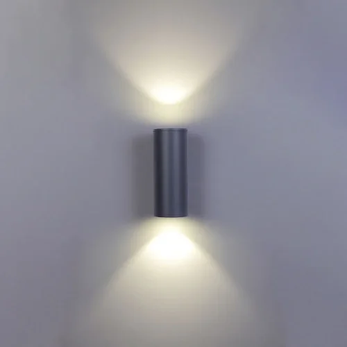Настенный светильник уличный LED Torcular A2815AL-2BK Arte Lamp уличный IP65 чёрный на 2 лампы, плафон чёрный в стиле современный LED фото 2