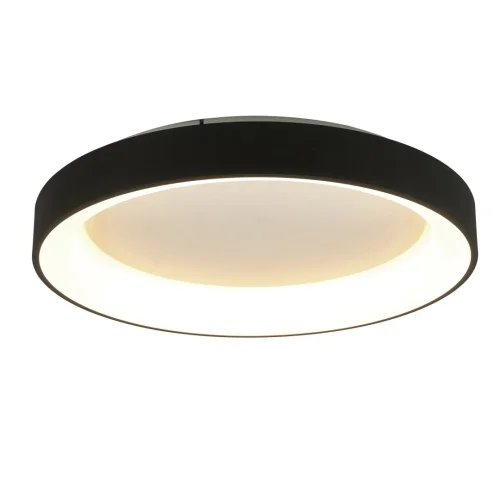 Люстра потолочная LED с пультом Niseko 8639 Mantra чёрная на 1 лампа, основание чёрное в стиле хай-тек современный с пультом фото 2