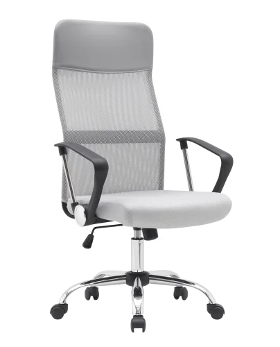Кресло офисное TopChairs Benefit NEW, серое УТ000039076 Stool Group, /, ножки//, размеры - 1130*1230***625*645