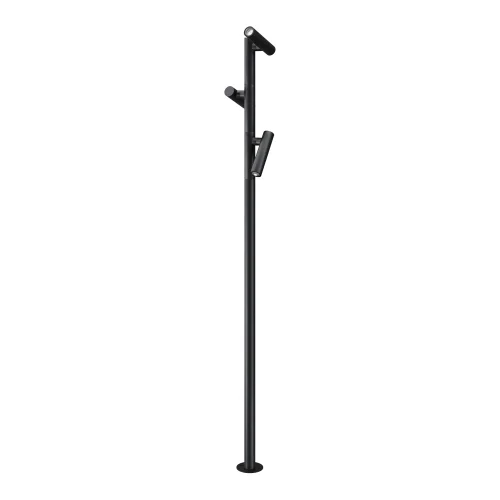 Парковый светильник LED Torq O494FL-L30B3K Maytoni уличный IP65 чёрный на 3 лампы, плафон чёрный в стиле современный хай-тек LED
