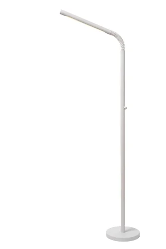 Торшер LED Gilly 36712/04/31 Lucide для чтения белый 1 лампа, основание белое в стиле классический

