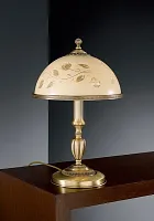 Настольная лампа P 6208 M Reccagni Angelo бежевая 1 лампа, основание античное бронза металл в стиле классический 