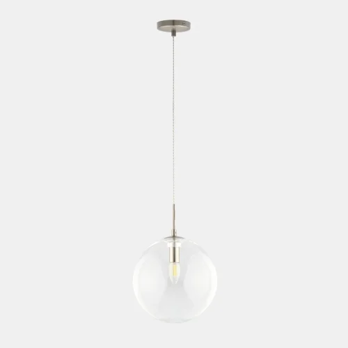 Светильник подвесной Томми CL102631 Citilux прозрачный 1 лампа, основание матовое хром в стиле современный шар фото 5
