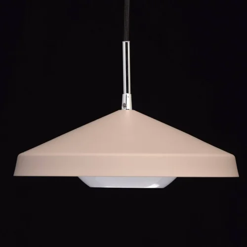 Светильник подвесной LED Раунд 636012101 MW-Light коричневый на 1 лампу, основание хром в стиле современный фото 6