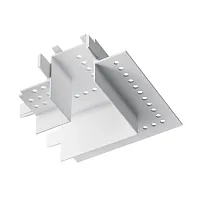 Коннектор угловой встраиваемый белый Magnetic track system Radity TRA084CL-12W Maytoni белый в стиле для светильников серии Magnetic track system Radity встраиваемый radity радиусная магнитная магнитный