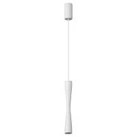 Светильник подвесной Anika 4290/5L Odeon Light белый на 1 лампу, основание белое в стиле хай-тек трубочки