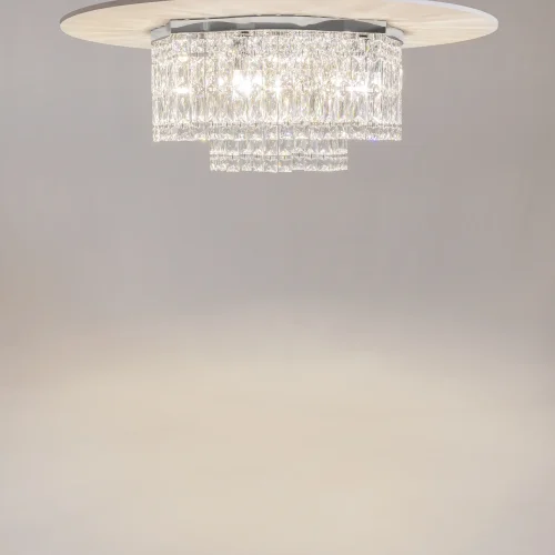 Люстра потолочная Dune DIA005CL-06CH Maytoni прозрачная на 6 ламп, основание хром в стиле классический фото 7