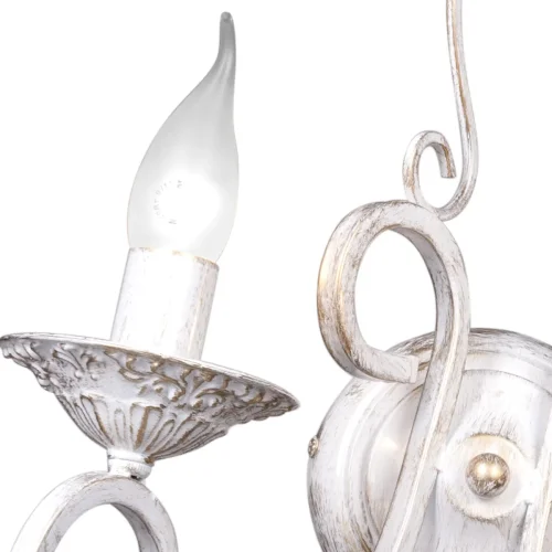 Бра V1094/2A Vitaluce без плафона на 2 лампы, основание белое в стиле современный фото 2