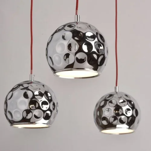 Светильник подвесной LED Котбус 492014406 MW-Light хром на 6 ламп, основание хром красное в стиле современный паук фото 5