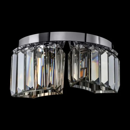 Бра Colline MOD083WL-02CH Maytoni прозрачный на 2 лампы, основание хром в стиле модерн  фото 3