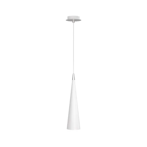 Светильник подвесной Nevill P318-PL-01-W Maytoni белый 1 лампа, основание белое в стиле современный трубочки