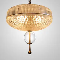 Светильник подвесной AMPLE D 212138-26 ImperiumLoft прозрачный 6 ламп, основание золотое в стиле современный арт-деко 