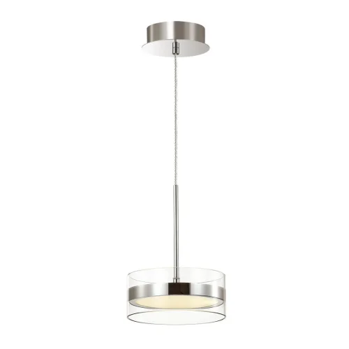 Светильник подвесной LED Akela 4728/14L Odeon Light прозрачный на 1 лампу, основание хром в стиле современный хай-тек 