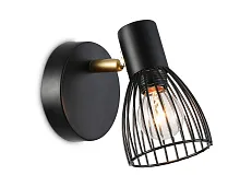Спот с 1 лампой TR8659 Ambrella light чёрный E14 в стиле лофт 