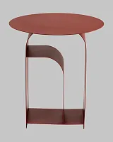 Журнальный столик Arwel, металл, бордовый УТ000040312 Stool Group столешница бордовая из металл