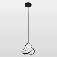 Светильник подвесной LED Aberdeen LSP-7151 Lussole чёрный 1 лампа, основание чёрное в стиле хай-тек современный 
