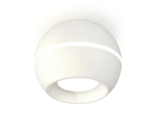 Светильник накладной Techno spot XS1101001 Ambrella light белый 1 лампа, основание белое в стиле современный круглый