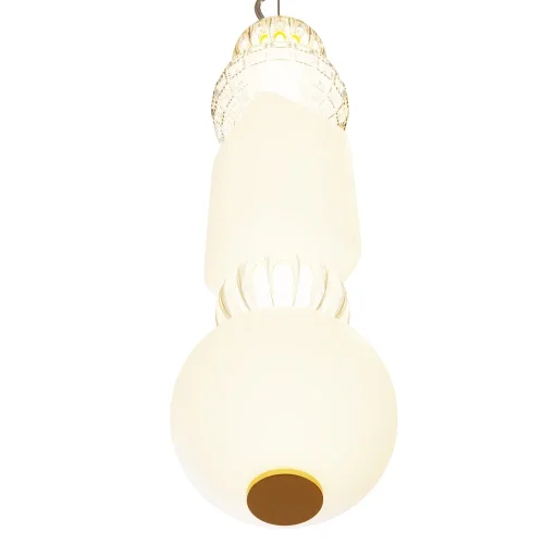 Светильник подвесной LED Collar P069PL-L35G3K Maytoni белый 1 лампа, основание золотое в стиле современный  фото 3