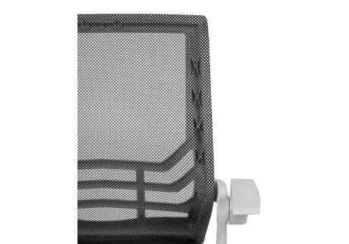 Компьютерное кресло Arrow black / white 15625 Woodville, чёрный/ткань сетка, ножки/пластик/белый, размеры - *1060***620*620 фото 7
