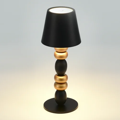 Настольная лампа LED Ease SL1011.414.01 ST-Luce чёрная 1 лампа, основание чёрное металл в стиле минимализм современный беспроводная зарядка фото 6