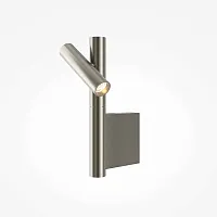 Бра LED Utility MOD433WL-L3N3K Maytoni никель на 1 лампу, основание никель в стиле современный для чтения