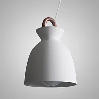 Светильник подвесной OMG COIL B Берый 185368-26 ImperiumLoft белый 1 лампа, основание медь в стиле современный скандинавский 
