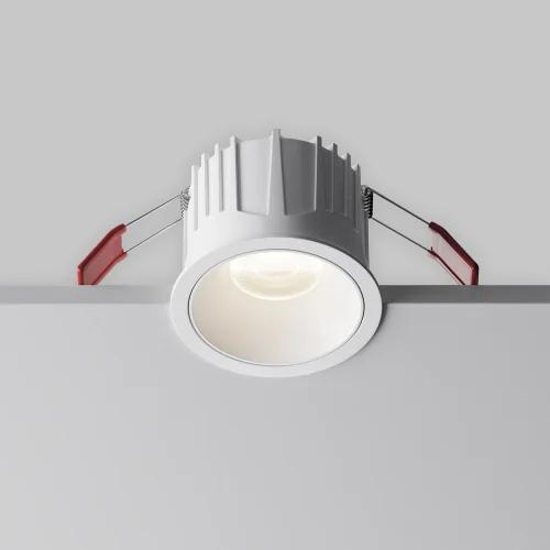 Светильник точечный LED Alfa LED DL043-01-15W4K-RD-W-1 Maytoni белый на 1 лампу, основание белое в стиле современный хай-тек круглый фото 8