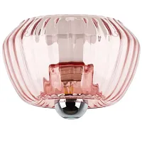 Светильник потолочный Celesta 809002 Lightstar розовый 1 лампа, основание хром в стиле арт-деко 