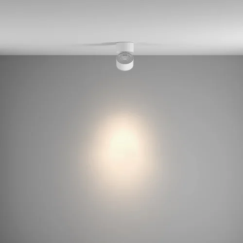 Светильник накладной LED Yin C084CL-15W4K-W Maytoni белый на 1 лампу, основание белое в стиле современный круглый фото 5
