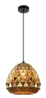 Светильник подвесной Unban 2104/03/01P Stilfort золотой 1 лампа, основание чёрное в стиле современный выдувное