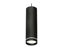 Светильник подвесной XP8192003 Ambrella light белый 1 лампа, основание чёрное в стиле хай-тек трубочки