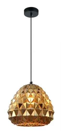 Светильник подвесной Unban 2104/03/01P Stilfort золотой 1 лампа, основание чёрное в стиле современный выдувное