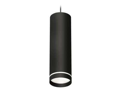 Светильник подвесной XP8192003 Ambrella light белый 1 лампа, основание чёрное в стиле хай-тек трубочки