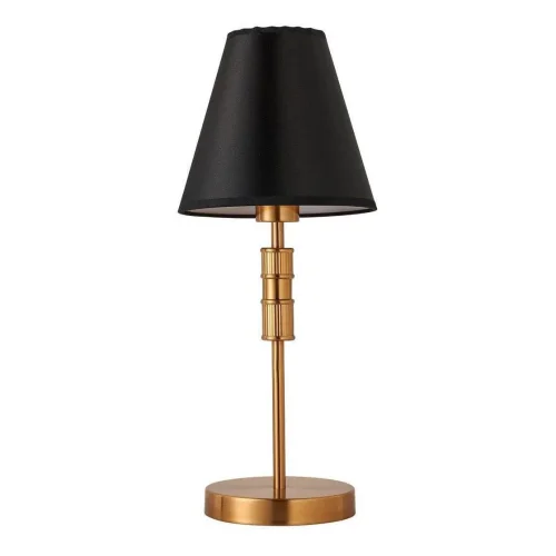 Настольная лампа Flagship 2933-1T Favourite чёрная на 1 лампу, основание латунь металл в стиле современный 
