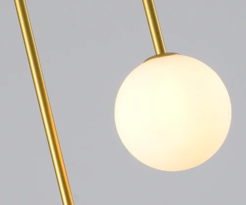 Светильник подвесной Ирэн 09488-2,33 Kink Light белый 2 лампы, основание золотое в стиле лофт современный шар фото 3