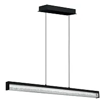 Светильник подвесной LED Cardito 1 900895 Eglo прозрачный на 6 ламп, основание чёрное в стиле современный линейный