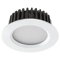 Светильник точечный LED DRUM 357600 Novotech белый 1 лампа, основание белое в стиле модерн 