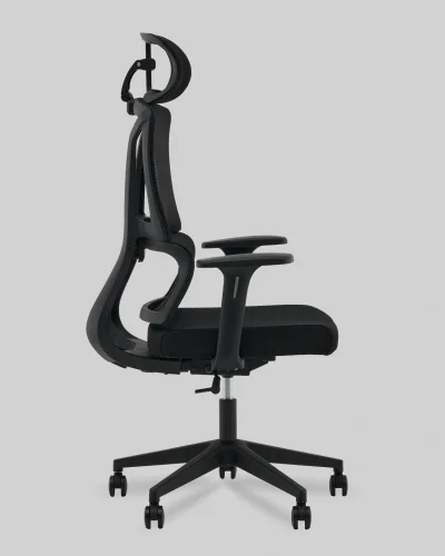 Кресло офисное TopChairs Forward, черный УТ000041376 Stool Group, чёрный/ткань сетка, ножки/пластик/чёрный, размеры - ***** фото 3